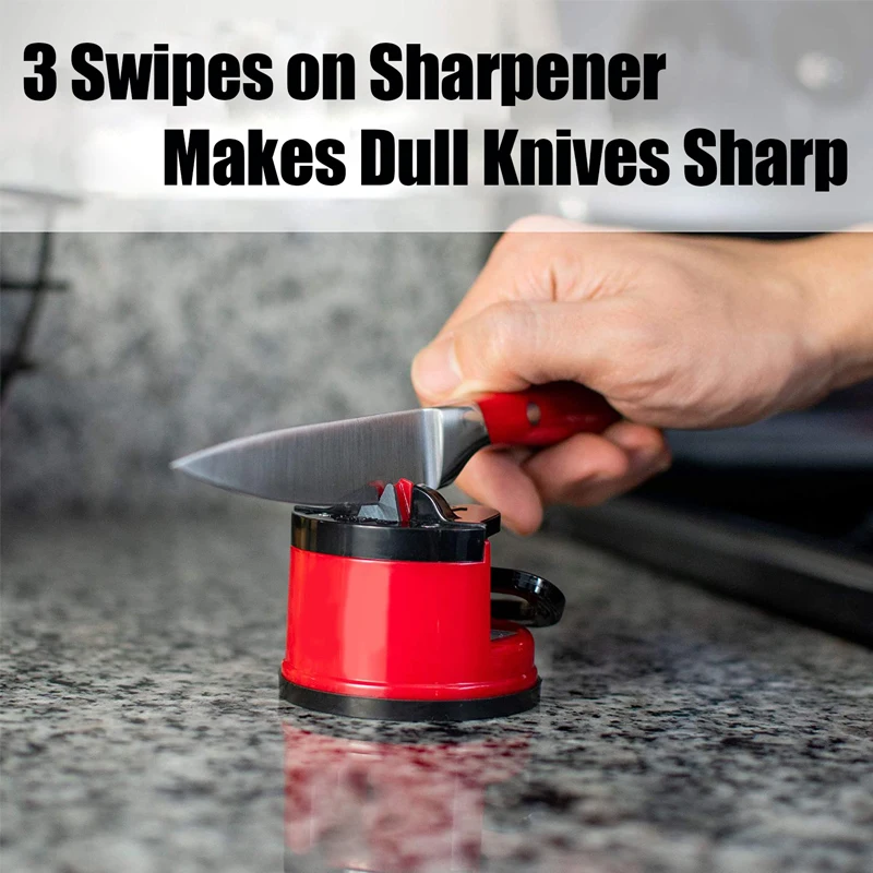 Mini Knife Sharpener Scissors Blade Grinder Knives Stone with Suction Pad Household Sharpening Tool for Kitchen Camping | Дом и сад