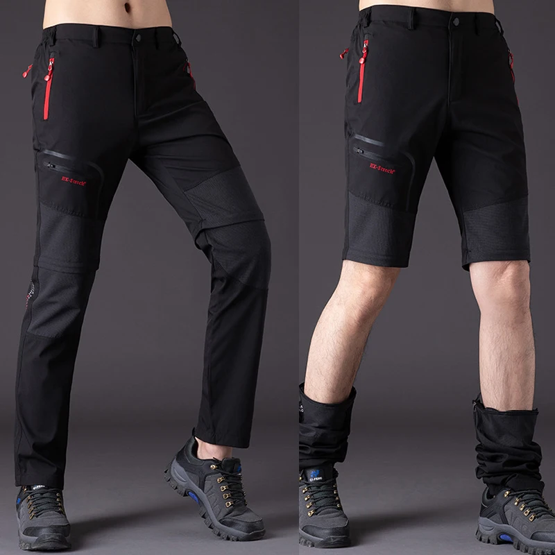 

Men's Hiking Pant Removable Shank GorTexFabric Polyester Waterproof Material Breathable Windbreak Trousers for Camping Fishing