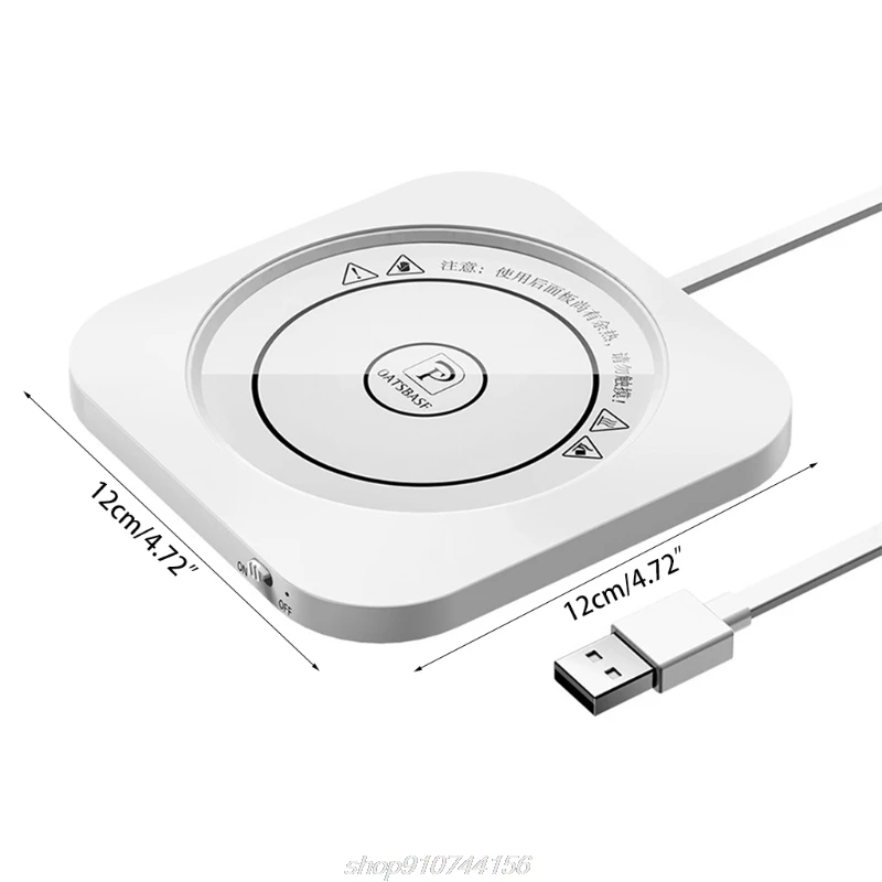 

USB Cup Square Mug Warmer, USB Cup Heater USB Coaster Warmer Beverage Heater for Home USE Office D10 20 Dropshipping