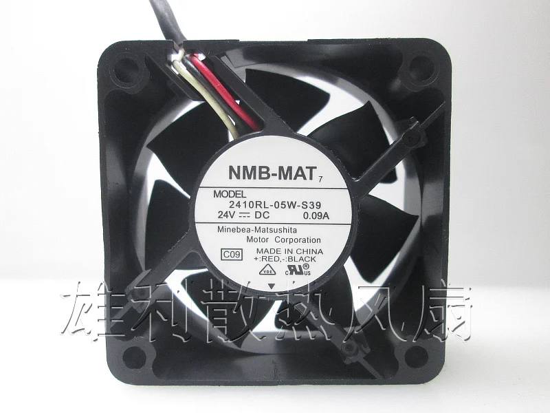 

NEW 2410RL-05W-S39 24V 0.09A 6CM 6025 3wire Motor protection cooling