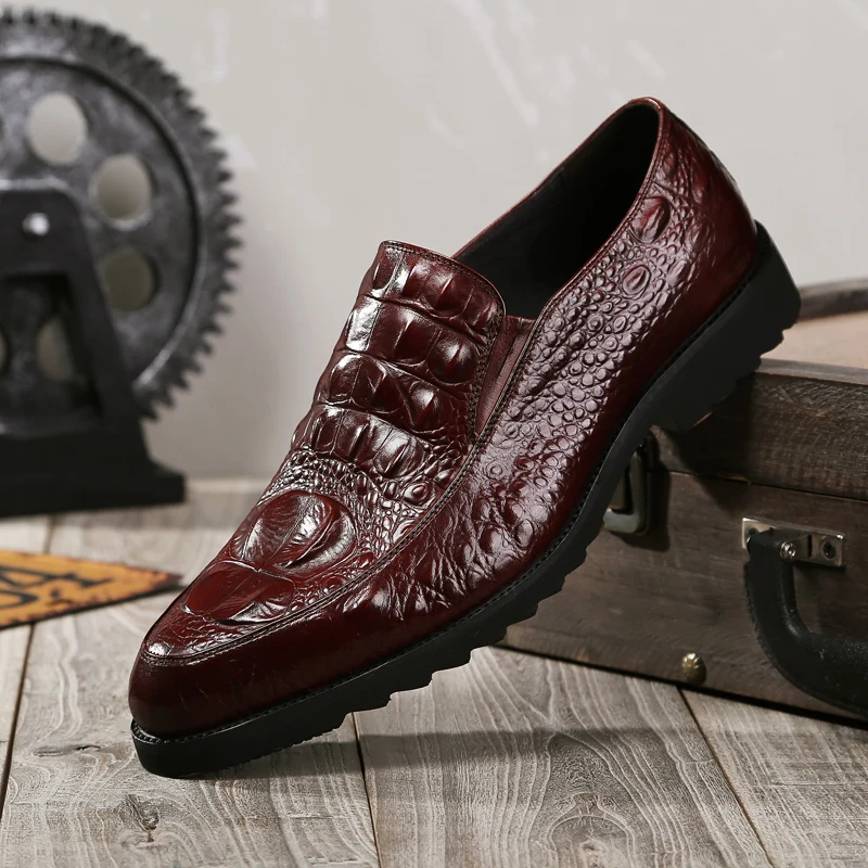 Мужские свадебные модельные туфли повседневные туфли-оксфорды из натуральной