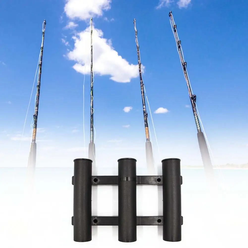 

30% Discounts Hot! Mount Rod Holder Simple Three-Pole ABS Thicken Plastic Rod Stand for Fishing