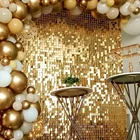 Фотообои золотого цвета с блестящими блестками, 3D наклейки на стену