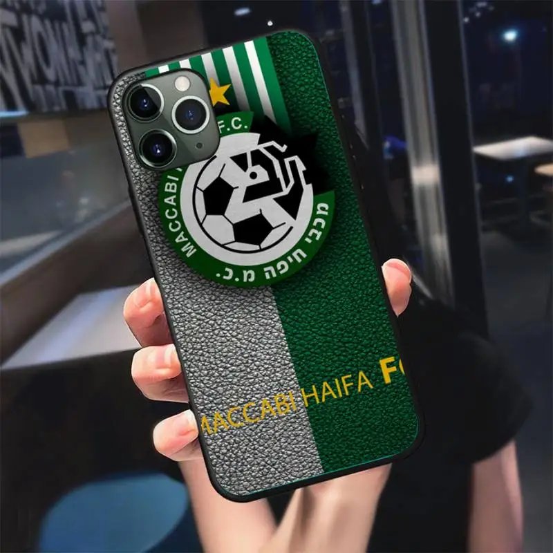 

Football maccabi haifa Phone Case For iphone 7 8 plus x xr xs 11 12 mini pro max black soft nax fundas cover