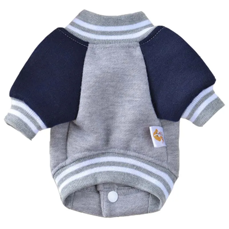 Теплая одежда для домашних животных бульдог весна осень питомцев пальто