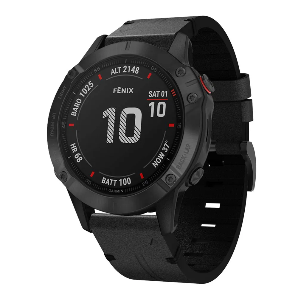 Quick Fit кожаные ремешки для часов Garmin Fenix 3 3HR 5 6plus Pro Forerunner 935 945 наручных gps 5X 6 6X 5S 6S