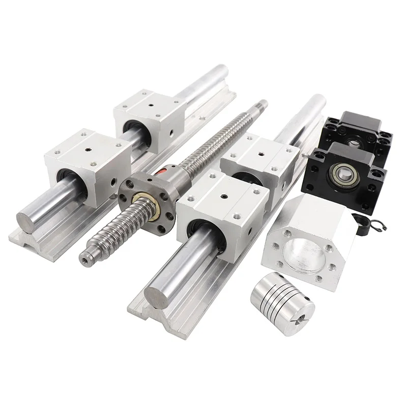 Any length of SFU1605 ball screw 4P SBR1605UU BKBF12 EKEF12 FKFF12 end support block+1605 nut shell SBR16 straight track | Обустройство