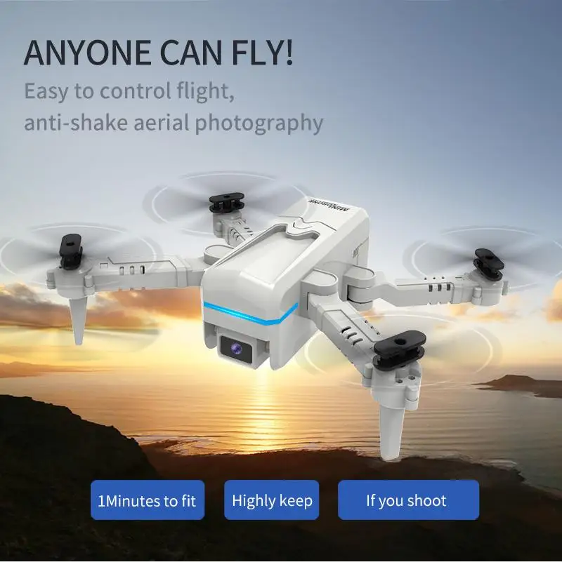 

Складной мини-Дрон для аэрофотосъемки с двумя объективами и дистанционным управлением по Wi-Fi