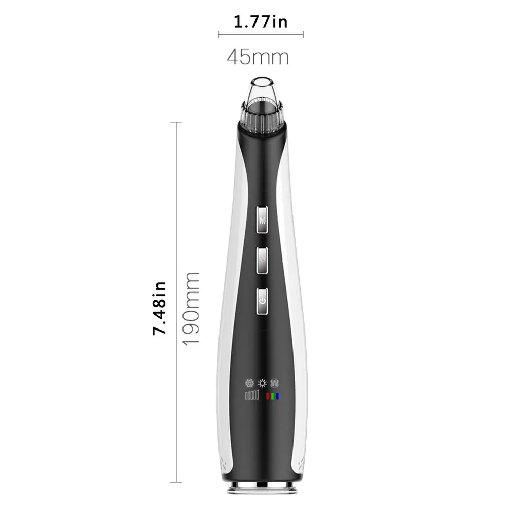 F-12 Blackhead Suction Instrument Remover Acne Treatment Vacuum Pore Cleaner Facial Cleansing Device | Красота и здоровье