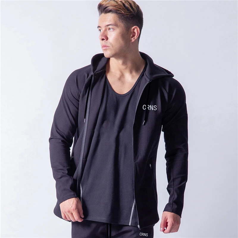 

Sport Suit Men Running Set 2 pc Casual Zipper Hoodie Sports Sweatpants Men'S Sportswear Men Jogging Suit