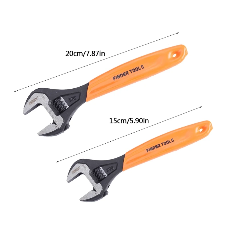 

B2QB Plumbing Jaw Adjustable Wrench Protectors Perfect for Basic Home Maintenance and Applications Wide Jaw Opening Durable