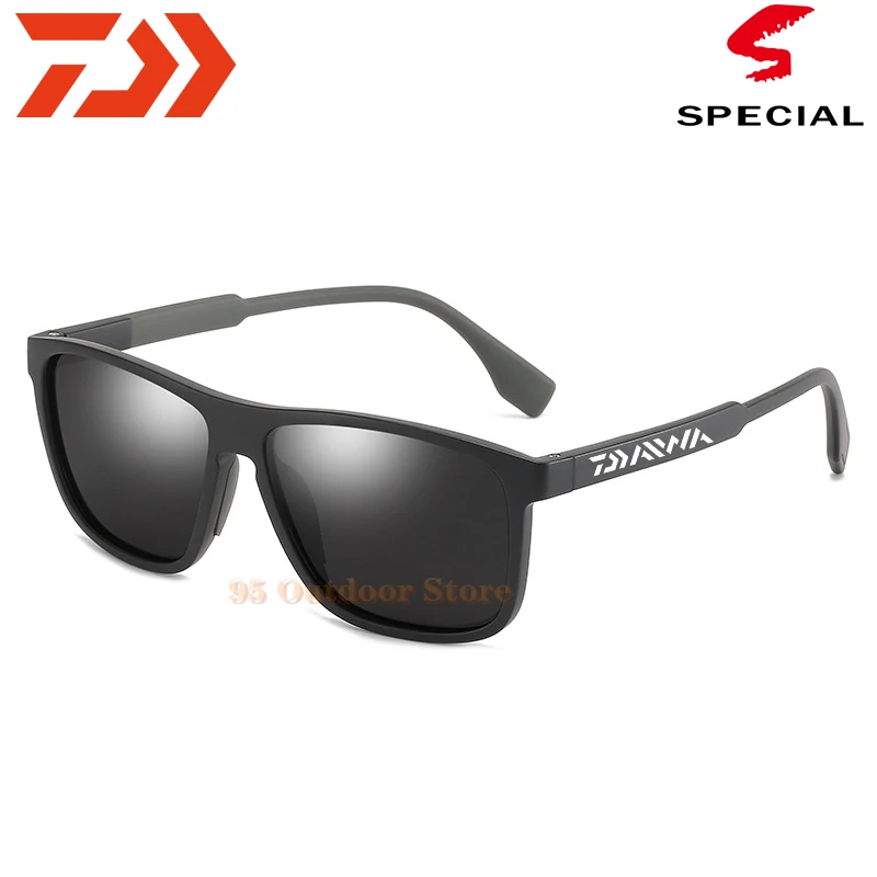 Daiwa Designer New Fashion Polarized Sunglasses Men Square Frame Male Sun Glasses Fishing Driving UV400 |