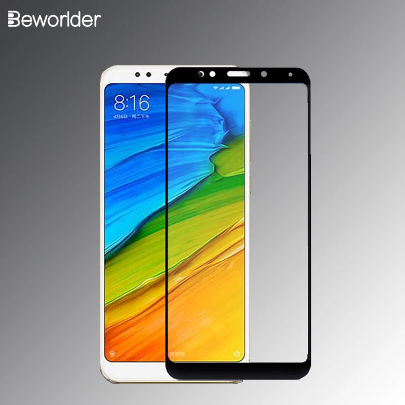 Стекло для Xiaomi Redmi 5 Полное покрытие закаленное стекло Plus защитная пленка 7/5