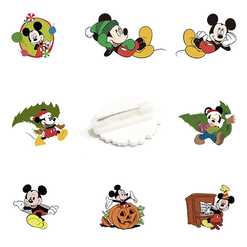 Disney Микки играющий мультфильм акриловая Фотополимерная эпоксидная смола