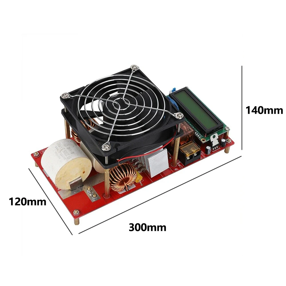 

ZVS 2000W Copper Pipe Electric High Voltage With Coil Induction Heater Module Industrial Board Driver Durable Tool Melt Metals