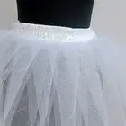 Короткая юбка-пачка для женщин и детей, двухслойная прозрачная белая сетчатая юбка-пачка в стиле лолита, свадебное платье
