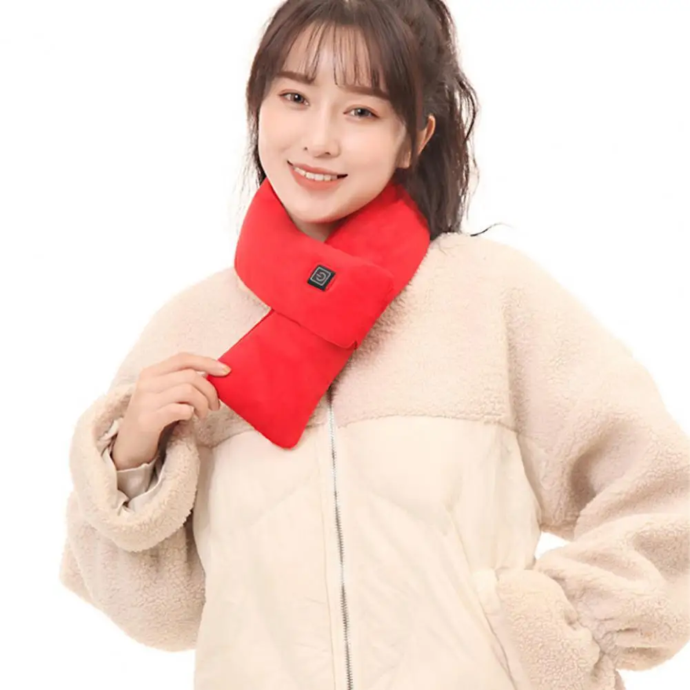 

Novel Heating Neck Scarf Women Solid Color Korean Fashion Electric Scarf USB Heating Neck Scarf Clothes Accessories