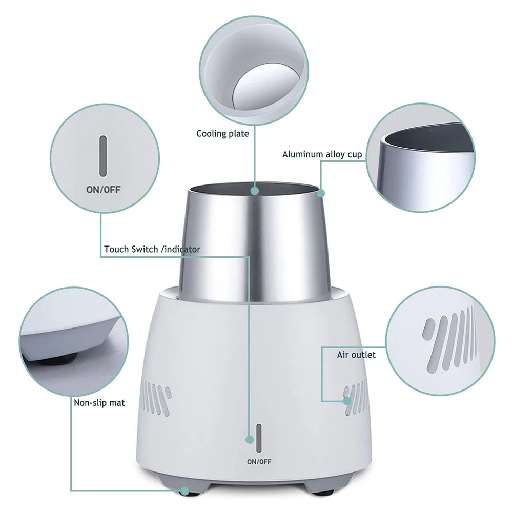 

1pc Beverage Fast Cooler Cup Electric Beer Bottle Can Water Soda Drinks Cooling Mug Beverage Cooler Cooling Tools