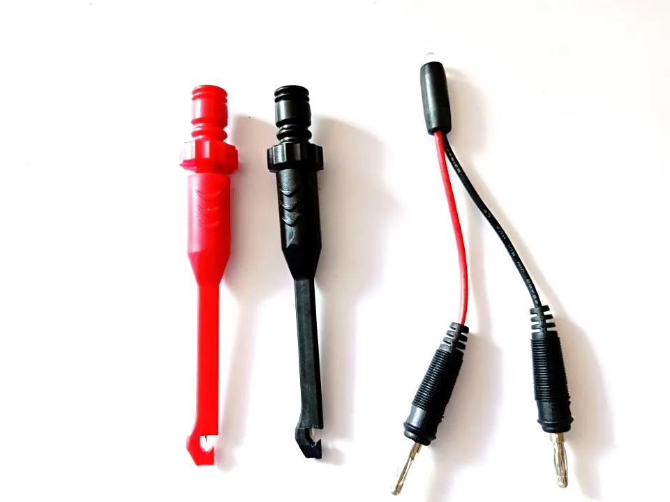 

Test Clip with 4mm Banana seat Heavy-Duty Insulation Piercing Probe Automotive test Clip with back probe,LED wires