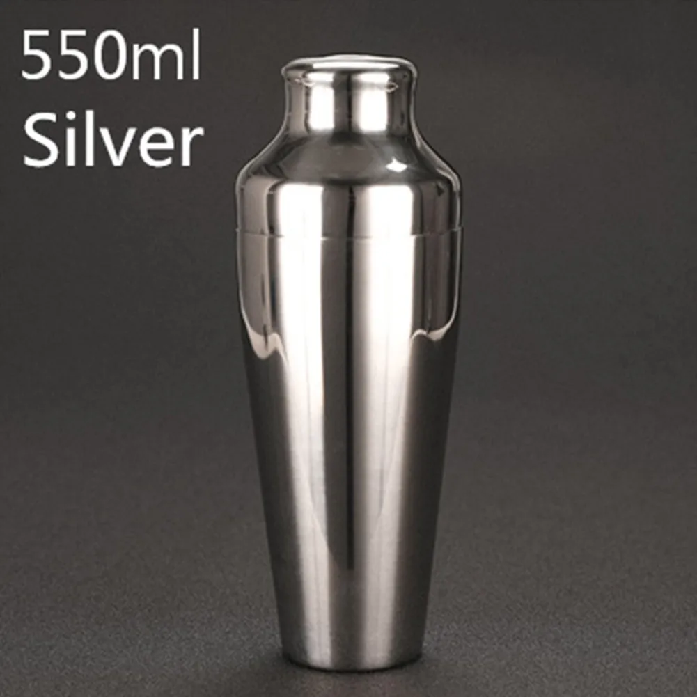 

Stainless Steel 550ml Cocktail Cobbler Shaker Martini Durable 550ml Drink Shaker Mixer Shaker Bottle Drink Party Bar Tool