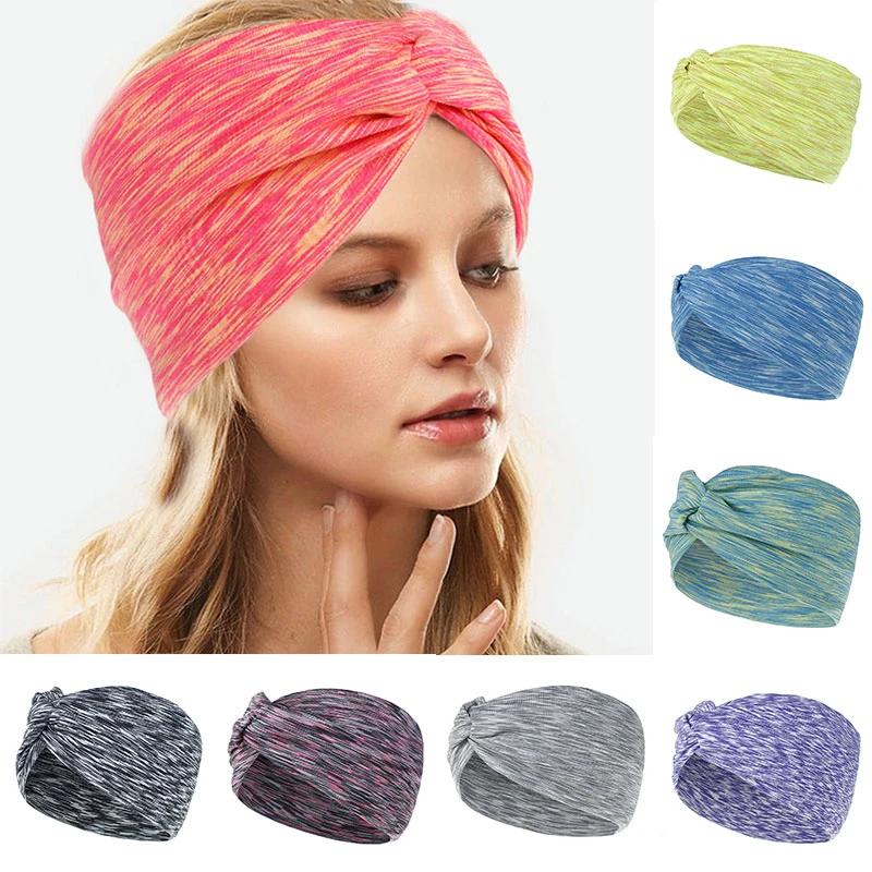 

1 шт. головные уборы для йоги спортивные повязки для волос бантик широкий головной убор хлопок женский головной убор стрейч горячая Распрод...