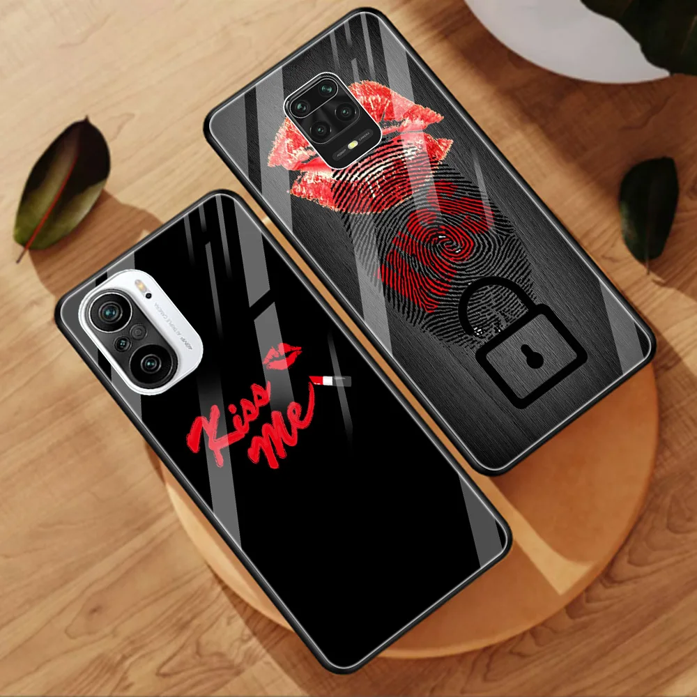 Чехол из закаленного стекла для Xiaomi Redmi Note 9S 9 10 8 Pro 8T 7 9A 9C 8A K40 роскошный