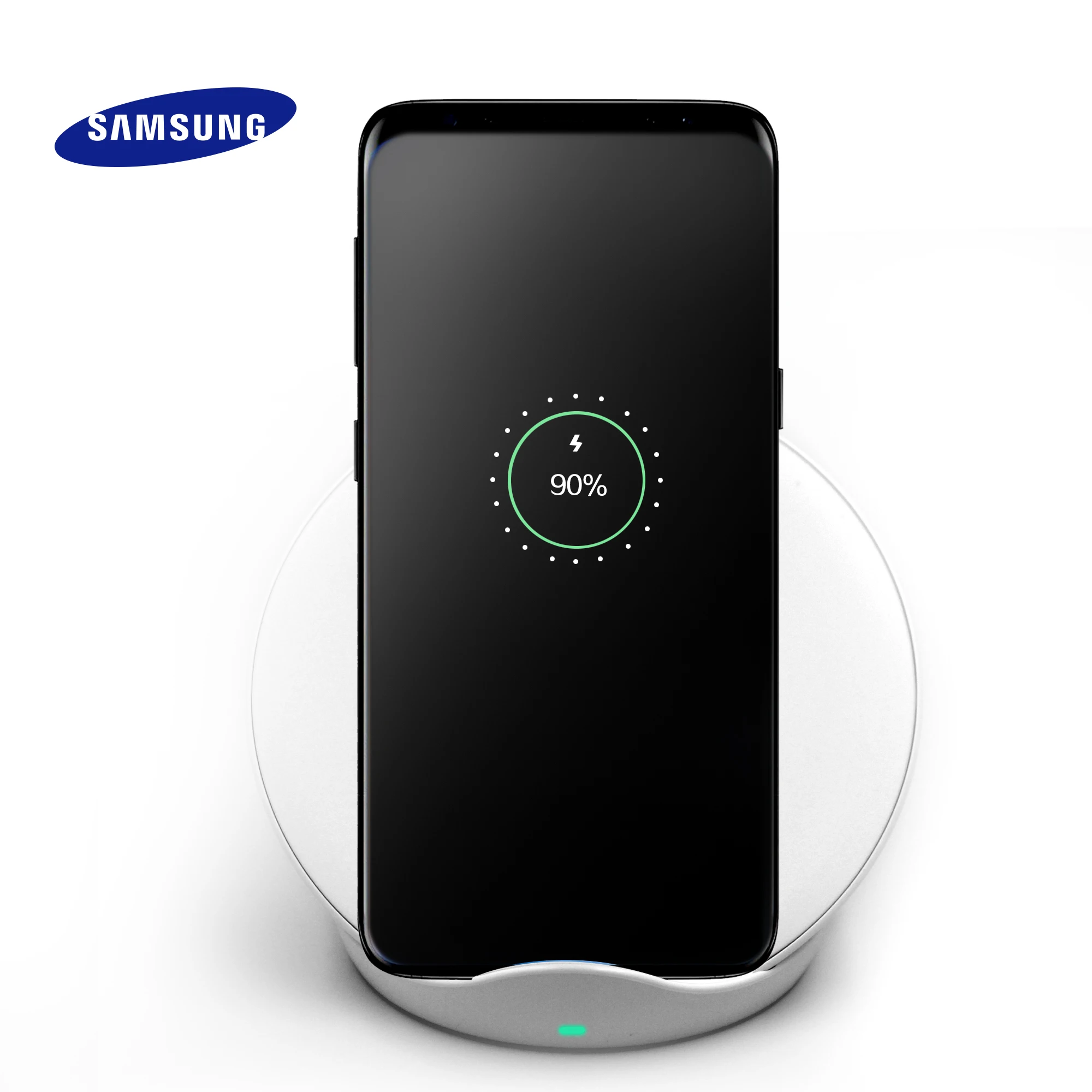 Оригинальное Быстрое беспроводное зарядное устройство samsung Qi quick charge для Galaxy S10 S9