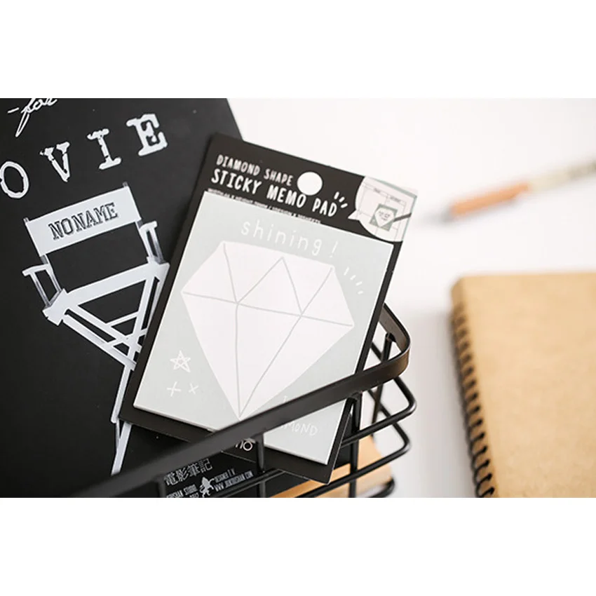 1 упак./лот Симпатичные алмаз Memo бумаги для заметок на клейкой основе школы