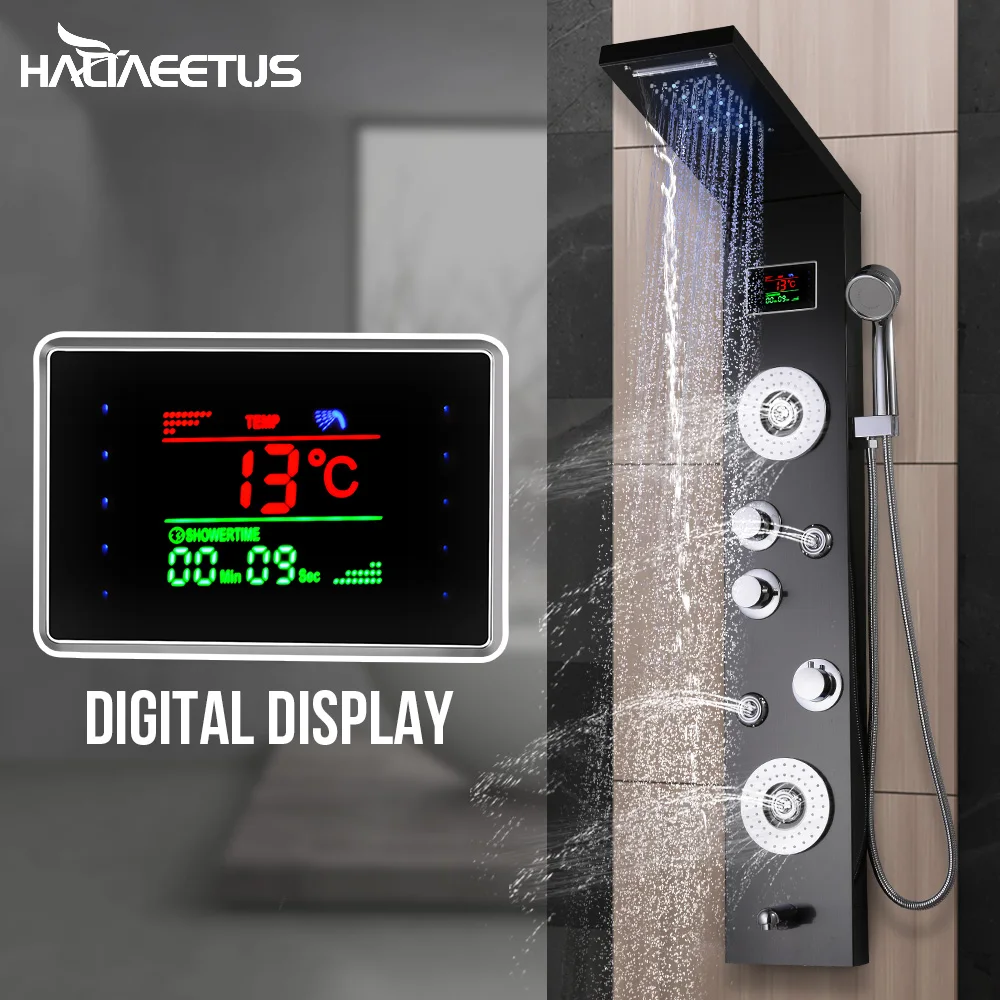 Светодиодный светильник душевая панель настенный 4 Функция водопад тропический