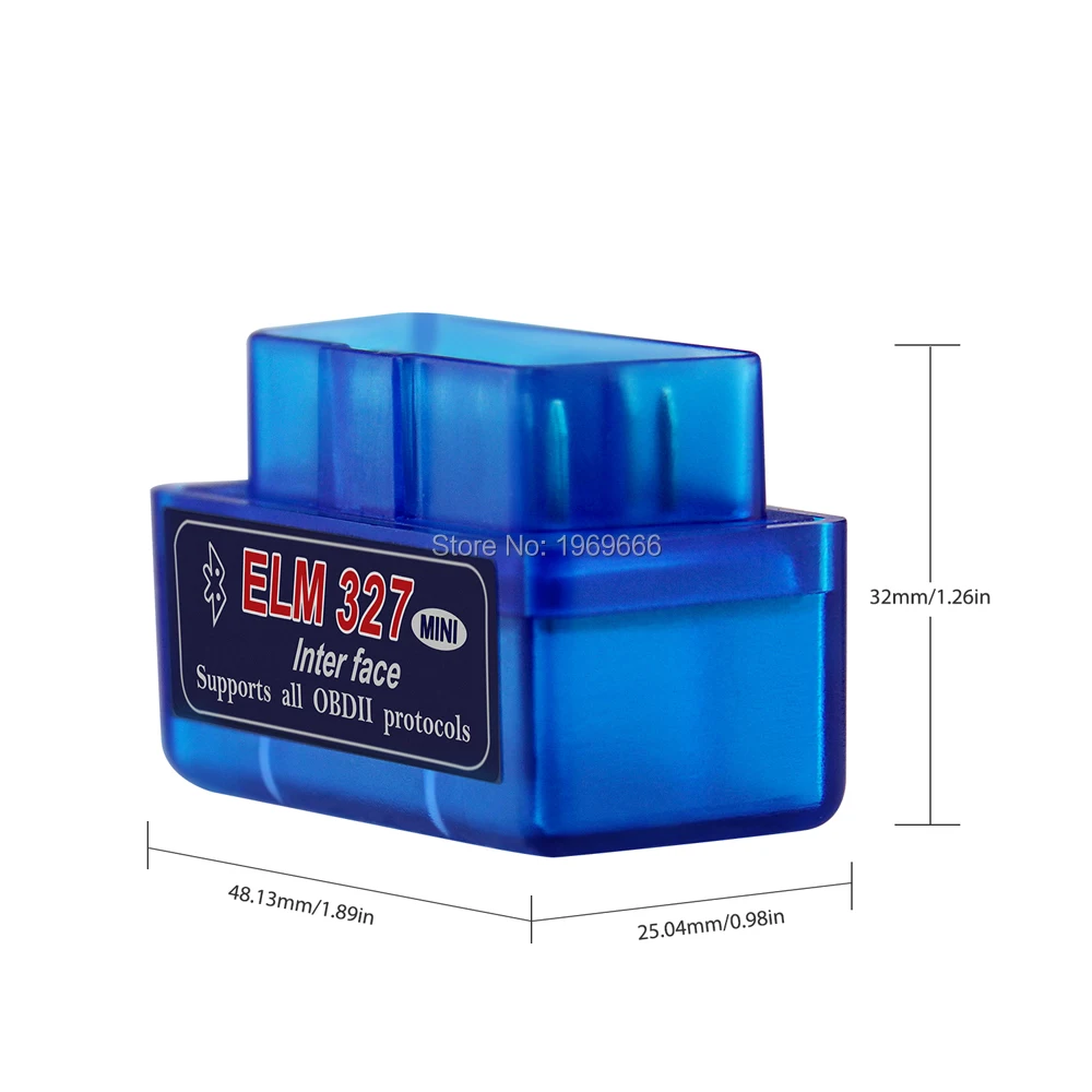 ELM327 Bluetooth V1.5 OBD2 считыватель кодов синий цвет сканирующий инструмент супер ELM 327 кодерейдер двигателя OBD-II OBDAuto диагностический сканер