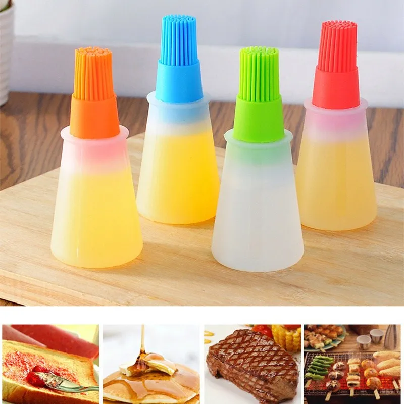 

1Pc Silicone Oil Brush Baking Liquid Oil Pen Cake Butter Bread Pastry Brush BBQ Tools Safety Kitchen Brush