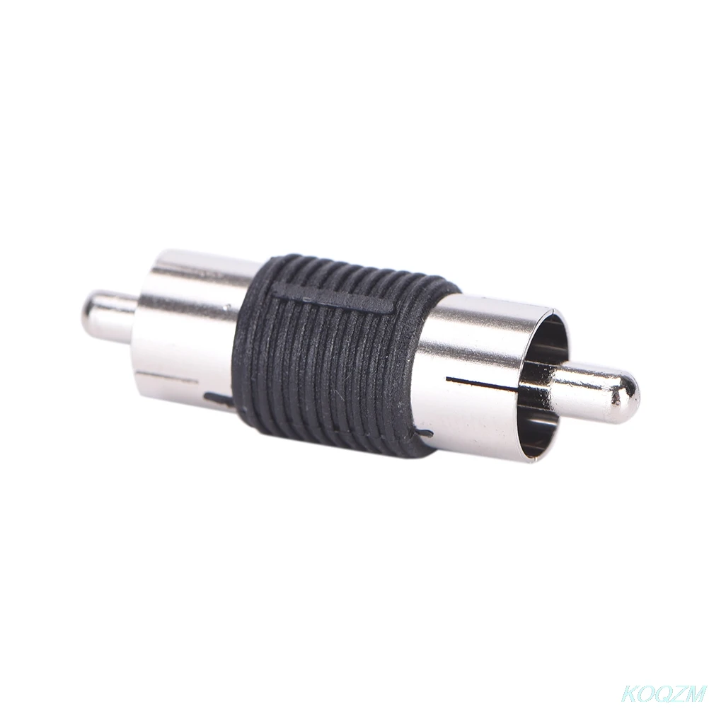 

6 Pcs Straight AV RCA Male to Male Connectors Couplers Adapters