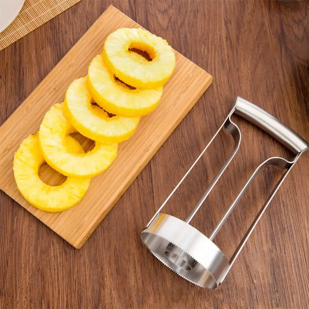 1Pc Stainless Steel Kitchen Tools Easy To Use Pineapple Peeler Accessories Slicers Fruit Knife Cutter Corer Slicer | Дом и сад