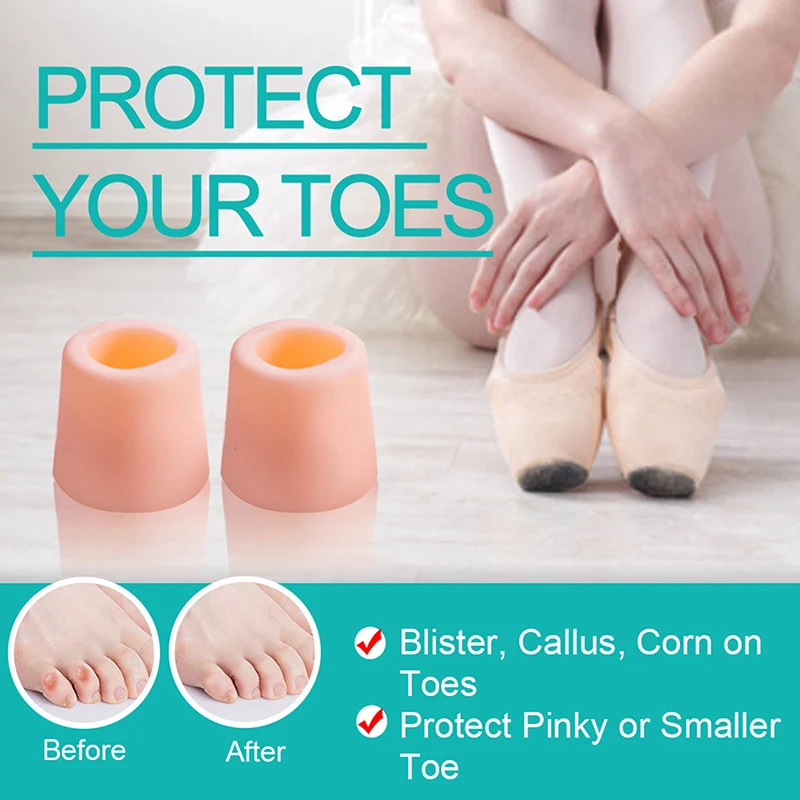 

8pcs Toe Protector Silicone Gel Pain Relief Preventing Blisters Corns Nail Tools