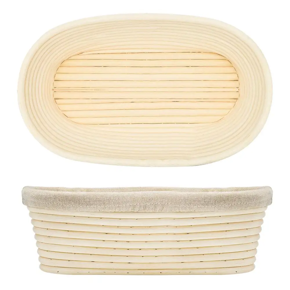 Корзина для хлеба из ротанга овальная круглая корзина хранения еды 2 размера