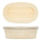 2 размера хлебная корзина из ротанга овальные круглые проверки Еда корзина для хранения печенья выпечки поднос для еды и фруктов миксер для теста контейнер для дома и сада