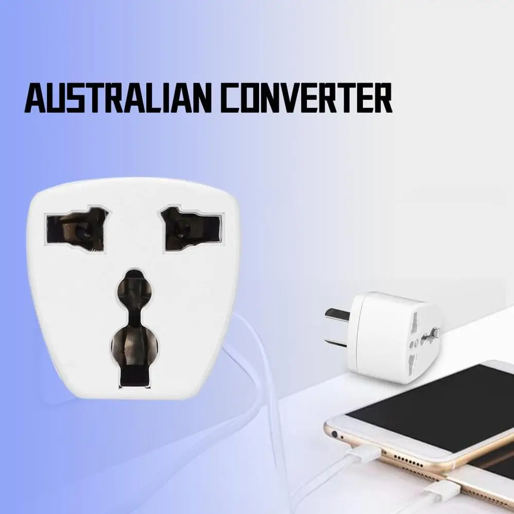 

Portable Plug Adapter Universal Travel US or EU to AU Power Adapter Travel Converter Adapter Outdoor Converter