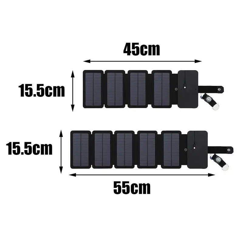 

Outdoor Camping Emergency Solar Charger, Foldable Portable Charging Solar