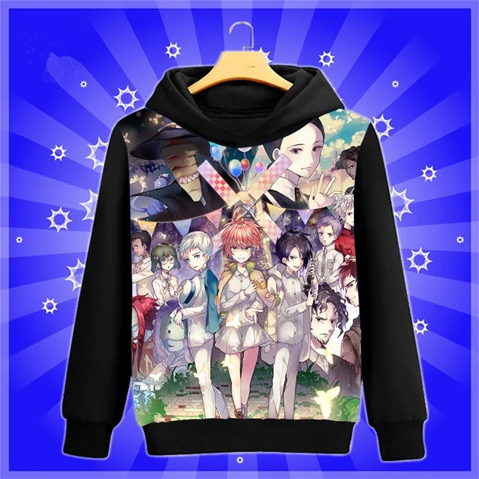 Аниме-Толстовка Manga The Promised Neverland Yakusoku no Neverland Norman cosplay Sweatshirt весна-осень мужские и женские пуловеры пальто - Цвет: 5