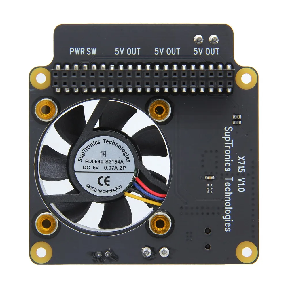Плата расширения управления питанием Raspberry Pi X715 с широким входным напряжением (6 В