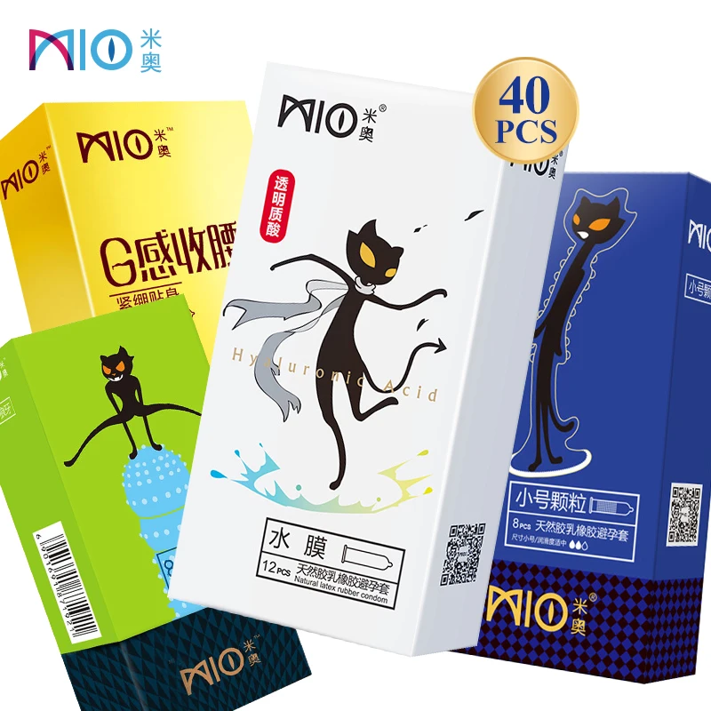 Презервативы MIO с большими частицами для мужчин спиральная стимуляция