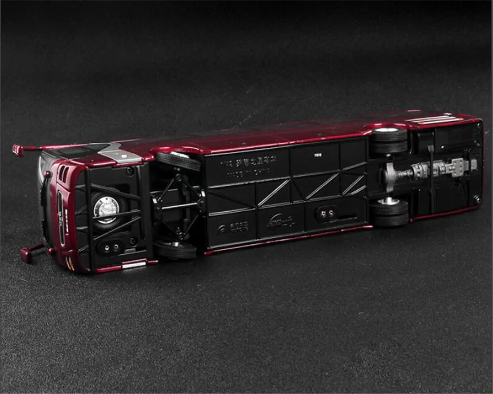 1:42 литая модель автобуса YuTong ZK6120R41 красного цвета детские игрушки подарки