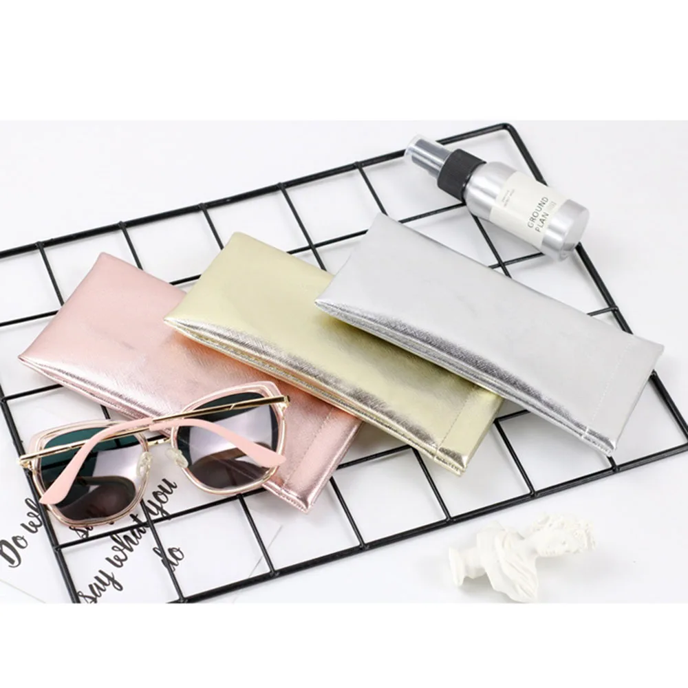 

Portable Accessories Eyeglass Foldable Fashion Oversize Sunglasses Bag Glasses Case Pu Leather Container