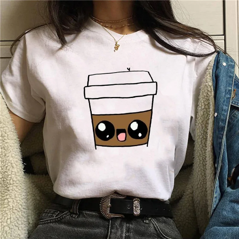 TJCJFO Harajuku Милая женская футболка с буквенным принтом Новая Летняя мода