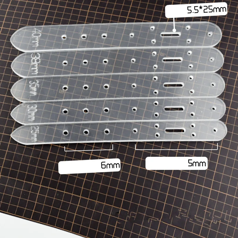 1 шт. акриловый кожаный шаблон пряжка для ремня наконечник кожевенного ремесла