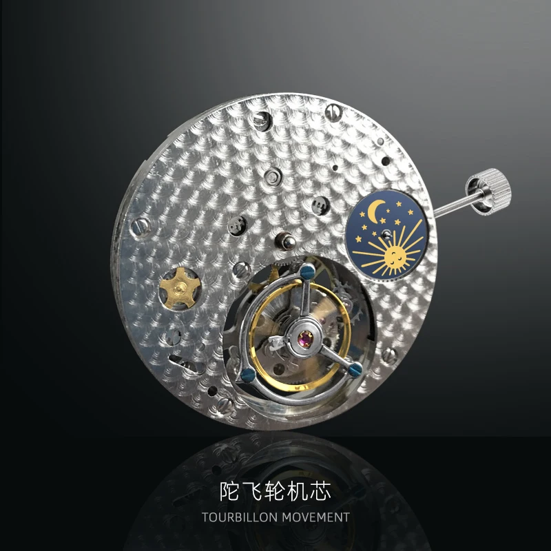 33 мм турбийон механизм SEAKOSS Moon Phase 30 Jewels механический ручной ветровой