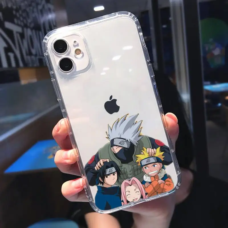 

naruto Anime Kakashi Uchiha Itachi Phone Case Transparent for iPhone 11 12 mini pro 8 7 6 6S XS MAX Plus X 5S SE 2020 XR