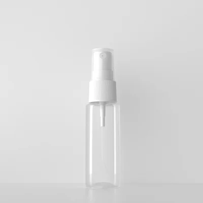 Clear Bottle White 100 шт 20 мл миниатюрная белая пластиковая бутылка с распылителем 20cc пустой контейнер для распылителя духов Samll образец карманные бутылки - Цвет: Clear Bottle White