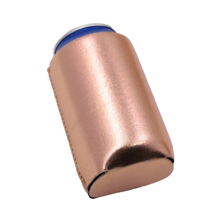 Розовое золото из искусственной кожи может вместить рукав для 330 мл пива или Кока