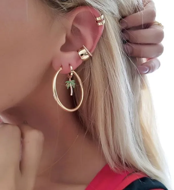 Модные цвета: золотистый серебристый Цвет Древо жизни серьги для женщин простой